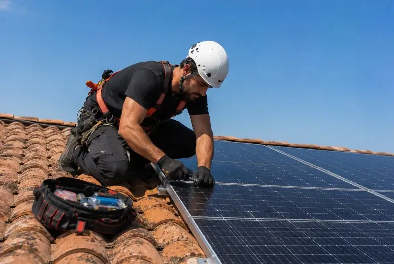 Maintenance et monitoring de panneaux solaires à Saint-Victor-des-Oules