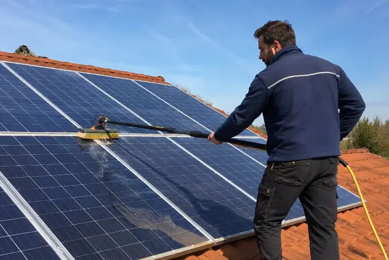 Nettoyage et entretien de panneaux solaires à Saint-Victor-des-Oules